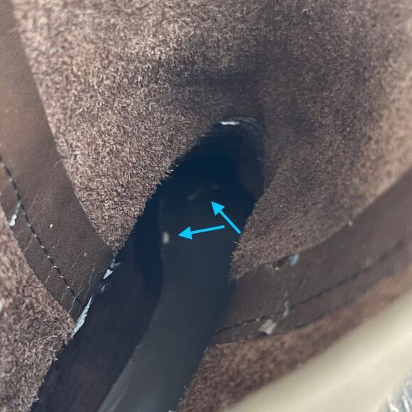 Gianni Bini Leather Moto Engineer Buckle Boot Burnished Pull On Size 8.5 Brown - Picture 12 of 15